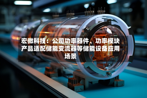 宏微科技：公司功率器件	、功率模块产品适配储能变流器等储能设备应用场景-第2张图片