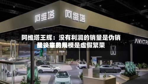 阿维塔王辉：没有利润的销量是伪销量，靠费用战换来的规模是虚假繁荣-第3张图片