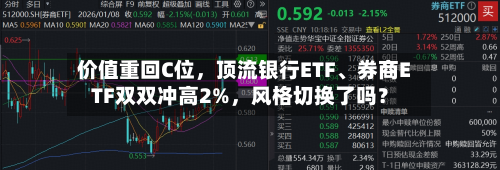 价值重回C位	，顶流银行ETF、券商ETF双双冲高2%，风格切换了吗？-第3张图片