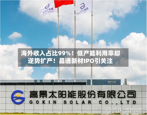 海外收入占比99%！低产能利用率却逆势扩产！晶通新材IPO引关注-第2张图片