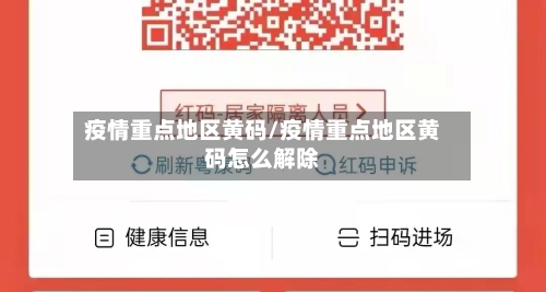 疫情重点地区黄码/疫情重点地区黄码怎么解除-第2张图片