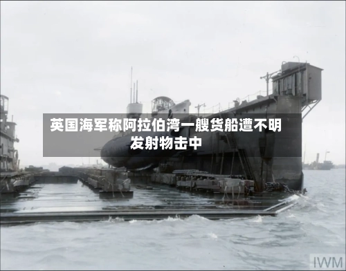 英国海军称阿拉伯湾一艘货船遭不明发射物击中