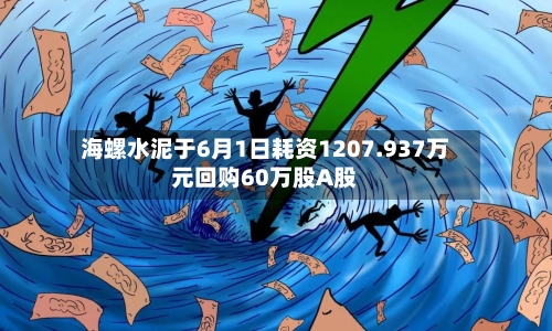 海螺水泥于6月1日耗资1207.937万元回购60万股A股-第2张图片