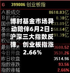 博时基金市场异动陪伴6月2日：沪深三大指数反弹，创业板指涨2.66%-第2张图片