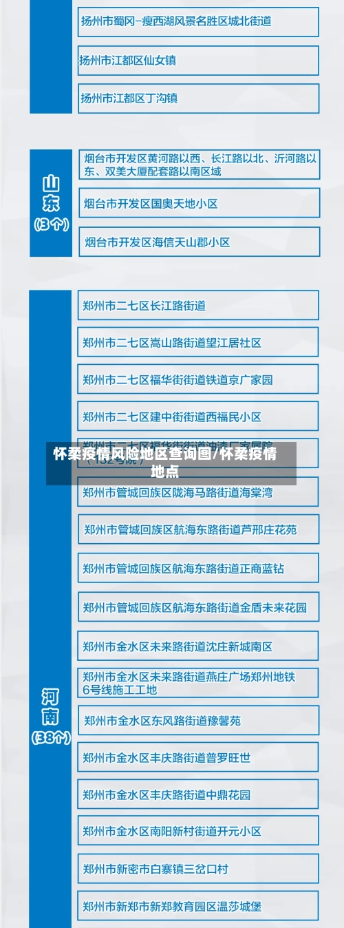 怀柔疫情风险地区查询图/怀柔疫情地点