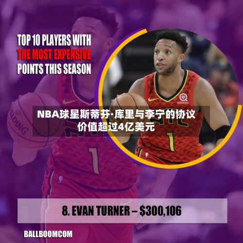 NBA球星斯蒂芬·库里与李宁的协议价值超过4亿美元