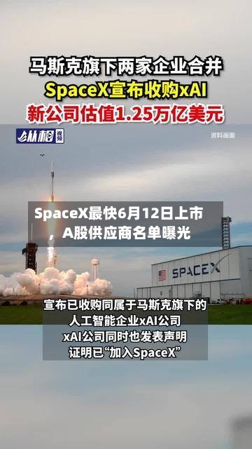 SpaceX最快6月12日上市，A股供应商名单曝光-第3张图片