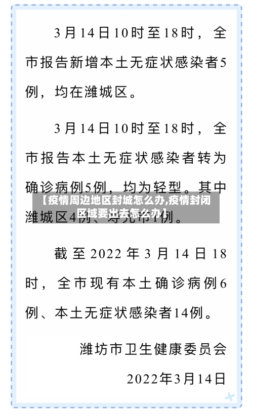 【疫情周边地区封城怎么办,疫情封闭区域要出去怎么办】-第2张图片