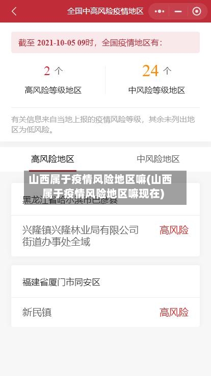 山西属于疫情风险地区嘛(山西属于疫情风险地区嘛现在)-第3张图片