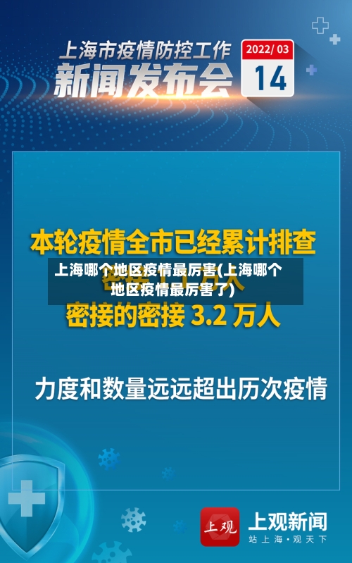 上海哪个地区疫情最厉害(上海哪个地区疫情最厉害了)
